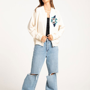 OEM personalizado señoras Casual correr al aire libre transpirable ligero cálido chaquetas acolchadas transpirable chaqueta de bombardero bordado Decoración - Product Image 4