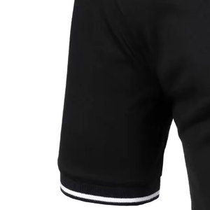 2024 nouveaux hommes boutonnés uniques pour Polo T-Shirt motif solide Polyester de haute qualité à faible budget - Product Image 3