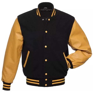 Veste d'université en cuir molletonné, en coton, sur mesure, vente en gros, 2022 - Product Image 4