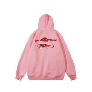 เสื้อฮู้ดผ้าฝ้าย100% สำหรับผู้ชายทรงหลวมมี3D ปักโลโก้สำหรับฤดูหนาว - Product Image 3