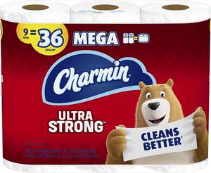 Papel Higiénico Charmin Ultra Strong, 9 Mega Rollos = 36 Rollos Regulares (Prime Pantry) (El Empaque Puede Variar) - Product Image 6
