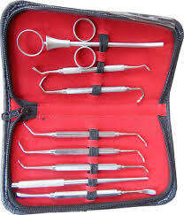 Kit de Instrumentos dentales Kit de limpieza de espejo dental Instrumentos de sonda Pinzas juego dental instrumentos quirúrgicos - Product Image 5