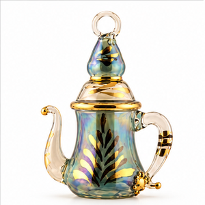Ornements de Noël en verre égyptien faits à la main, gravure profonde en or 24 carats, personnalisables, de luxe, décoratifs, à suspendre à l'arbre - Product Image 1