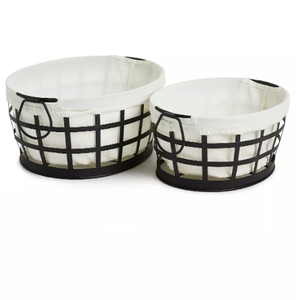 Panier de rangement en fil métallique pour la lessive Organisation du rangement de la cuisine et utilisation de l'espace Panier en fil métallique - Product Image 2