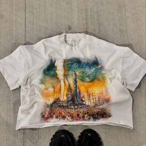 เสื้อยืดโอเวอร์ไซส์ผ้าคอตตอน 100% หนานุ่ม ระบายอากาศดี สไตล์วินเทจ ลุคครอป ทรงหลวม สีพื้น ทำสีซีดแบบดิสเทรส สำหรับผู้ชาย - Product Image 4