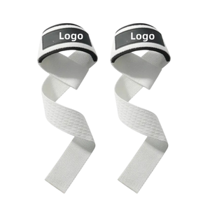 Correas de soporte de muñeca de levantamiento de pesas de Gimnasio Profesional pulseras de Fitness transpirables impresas de silicona de algodón personalizadas de alta calidad - Product Image 5