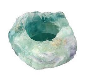 Portavelas de piedra natural de alta calidad, portavelas de ágata natural de fluorita arcoíris, mayorista de curación de Reiki de cristal de piedras preciosas - Product Image 5