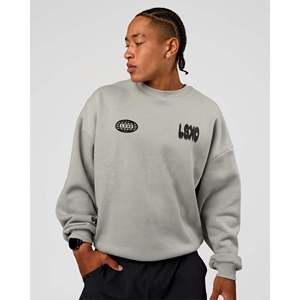 Sweat-shirt ample pour homme - Static Grit Alloy - Noir - Product Image 2