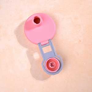 Botella de Agua de Plástico PP Pastel Dream con Cuerda, Tapa Rosada con Bisagras, Accesorio Personalizado para Camping - Product Image 3