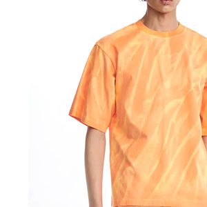 Camiseta de hombre con estampado de pantalla personalizado de alta calidad Vintage Sun Streetwear 100% algodón pesado de gran tamaño lavado con ácido - Product Image 6