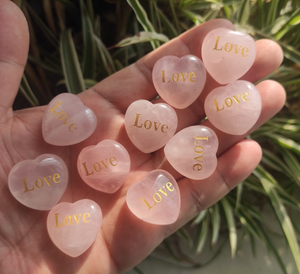 หินโรสควอตซ์หัวใจธรรมชาติแกะสลักด้วยความรักความวิตกกังวลหินกระเป๋าหินการรักษาสำหรับเป็นของขวัญจำนวนมากขายส่ง - Product Image 2