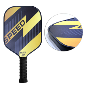 ไม้พายพิคเกิลบอลทำจากไฟเบอร์กลาสเหลืองและดำทั้งสองด้านมาตรฐานจาก usapa - Product Image 1