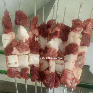 नया उत्पाद स्नैक भोजन स्वचालित स्टेनलेस स्टील मांस कंकाल मशीन मांस केकबाब बीबीसी सैटे कंकाल मशीन पेशेवर सेवा - Product Image 4