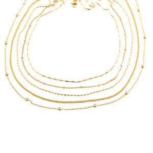 Collar de cadena con cuentas chapado en oro ajustable de 18 quilates diseño de bola de oro delicado uso diario cadena fina collar al por mayor - Product Image 5