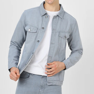 Vestes en jean de qualité supérieure, tendance, durables et confortables, veste en jean bleu classique, style streetwear intemporel - Product Image 1