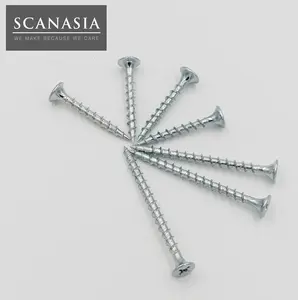 Vis à cloison sèche métrique en acier, finition zinc et noir, norme DIN - Product Image 4