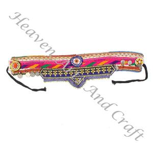 Ceinture Vintage Danse du Ventre Perle Afghani Ceinture Traditionnelle Kuchi Tribal BB049 Vieux Banjara Réel Vintage À La Main Ceintures Perlées - Product Image 4