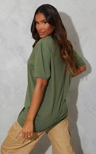 T-shirt respirant surdimensionné à manches courtes personnalisé pour femmes avec col en O à séchage rapide - Product Image 6