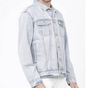 Solid Color Casual Wear Men Jeans Jacket Streetwear New Fashion Comfortable Men Jeans Jacket - Product Image 2