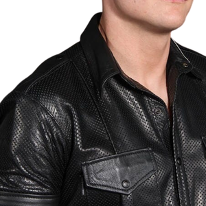 Camisa de Uniforme con Ribete, 4 Colores, Elegante Camisa de Uniforme de Cuero Disponible en 4 Colores, Perfecta para Opciones de Moda Atrevidas - Product Image 6