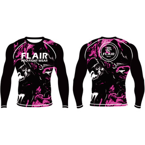 Personnalisé Durable Nylon BJJ Rash Guard Longue Protection UV Anti-UV Compression Chemise Respirant et Confortable - Product Image 6