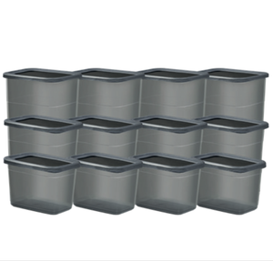 12-Piece Rectangular Storage <strong>Container</strong> Set <strong>with</strong> <strong>Lids</strong> BPA-Free 1.35L 2L 3.4L Stackable Airtight Food Storage for Kitchen Pantry - Product Image 1