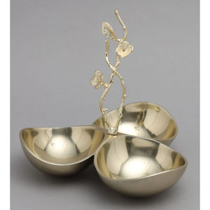 Dernier bol de service Golden Leaf Design pour noix et collations pour hôtel, restaurant et décoration d'événements Bol décoratif de table - Product Image 6