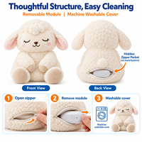 Jouet en peluche super doux apaisant avec rythme cardiaque personnalisé, en coton PP, OEM ODM, jouet de confort pour chiot avec fonction d'enregistrement vocal et musique sans fil