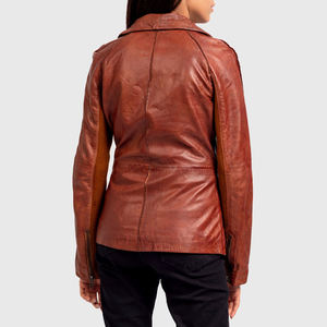 2025 vestes de mode en cuir personnalisées pour femmes de dernière conception respirantes et imprimées Offre Spéciale le produit fini - Product Image 2