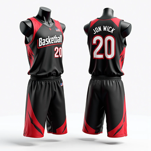 Uniformes de baloncesto transpirables de secado rápido, conjunto de Jersey y pantalones cortos sublimados completamente personalizados para hombres, ropa deportiva de alta calidad RTS - Product Image 3