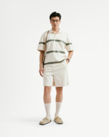 Chemise décontractée pour homme de haute qualité, à manches courtes boutonnées, coupe droite, en coton et polyester tricoté imprimé, respirante, style boxy, pour le quotidien
