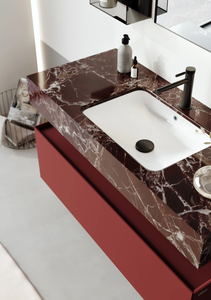 Meuble sous-vasque contemporain Levanta avec modules d'étagères ouvertes - Product Image 5