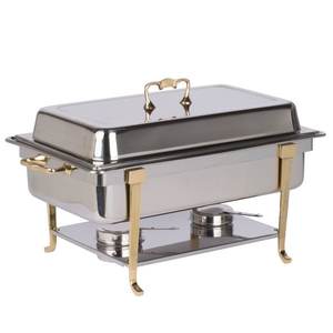 Style unique Hôtel Et Restaurant Article De Restauration Conceptions uniques Récipient Arrondi En Acier Inoxydable Buffet Serveur De Nourriture - Product Image 5