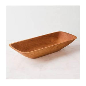 Bol à pâte en bois de mangue vintage pour servir salade bol à fruits taille personnalisée décoration de table finie naturelle - Product Image 6