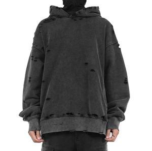 Ropa vintage de alta calidad para mujer, Sudadera con capucha desgastada, Jersey transpirable, ropa de calle en blanco, Sudadera con capucha desgastada - Product Image 3