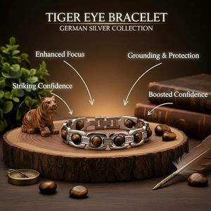 Bracelet en cristal œil de tigre pour homme et femme, 8 mm, pierre œil de tigre naturelle, protection et confiance, bracelet de guérison - Product Image 5