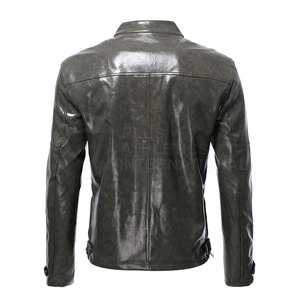 2025 chaqueta de cuero de invierno para hombre de High Street a la venta chaquetas de moda cómodas chaquetas de cuero personalizadas de buena calidad - Product Image 2