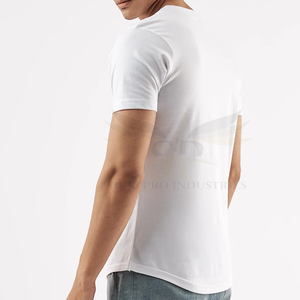 Chemises incurvées pour hommes sur mesure grande taille motif uni tricoté en polyester/coton avec logo personnalisé - Product Image 6