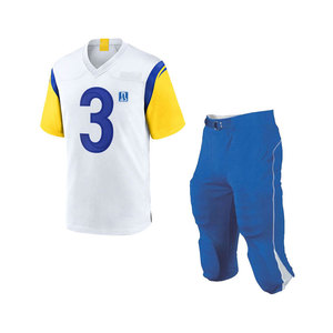 Ensemble de maillots de football américain personnalisés, impression par sublimation, séchage rapide, respirant, vêtements de sport en gros - Product Image 1