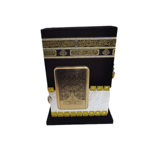 Modèle de la Kaaba en argent 191T, taille Coran-Hafiz, avec accessoire de présentation orné de pierres - Product Image 2