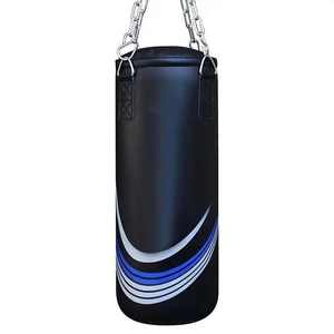 Saco de boxeo impreso personalizado de cuero genuino de alta calidad PU entrenamiento inflable MMA Fitness entrenamiento Kick Boxing Saco DE BOXEO - Product Image 1
