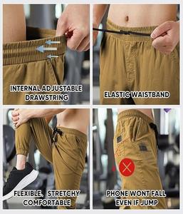 กางเกงขายาวทรงตรงสำหรับผู้ชาย คุณภาพสูง ยืดหยุ่นได้ดี มีเชือกผูก น้ำหนักเบา ดีไซน์คลาสสิก - Product Image 2