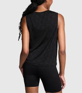 Meilleure qualité sans manches femmes débardeur entièrement grande taille courte longueur respirant fait coton fibre de bambou prix de gros vente - Product Image 3