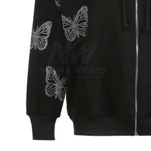เสื้อฮู้ดดี้ผู้ชายประดับคริสตัลลายกราฟิกสุดเท่ แฟชั่นสตรีทแบรนด์ดัง รับผลิตตามสั่ง ขายส่ง เสื้อฮู้ดดี้ผู้ชายประดับคริสตัลสำหรับใส่ทุกวัน - Product Image 4