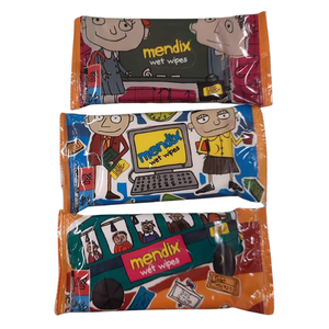 ผ้าเช็ดทำความสะอาดใบหน้าสำหรับเด็กขนาดกระเป๋า Mendix ของแท้12แผ่น/แพคเกจ - Product Image 2
