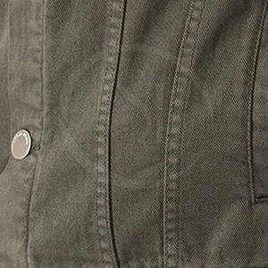 Veste en jean unie pour homme, design unique, 100 % coton, pour l'hiver en extérieur, style urbain, motif lettres, coupe-vent - Product Image 6