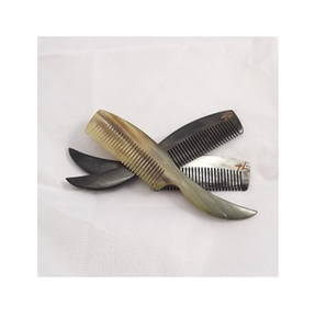 Woman Girls Static Beard Ox Horn Comb Small Size Good Quality Straightening Real Horn <b>Hair</b> Comb Top Quality Antique Design - Product Image 5