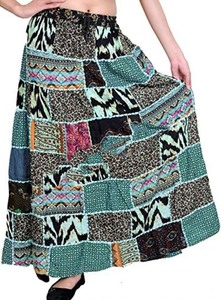 Meilleur prix été Wrap Boho jupe Style Vintage Hippie Patchwork Long Wrap de l'Inde - Product Image 4