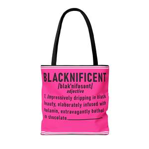 Borsa tote con apertura a patta e design audaci e divertenti 'No Sugar Black No Cream' e 'Blacknificent', con fodera in poliestere - Product Image 2