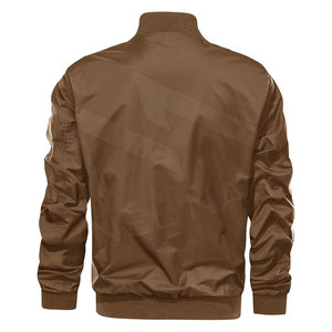 Couleur unie Bomber Veste Hommes Casual Slim Fit Baseball Hommes Vestes Nouveau Automne Mode Haute Qualité Bomber Hommes Vestes - Product Image 2